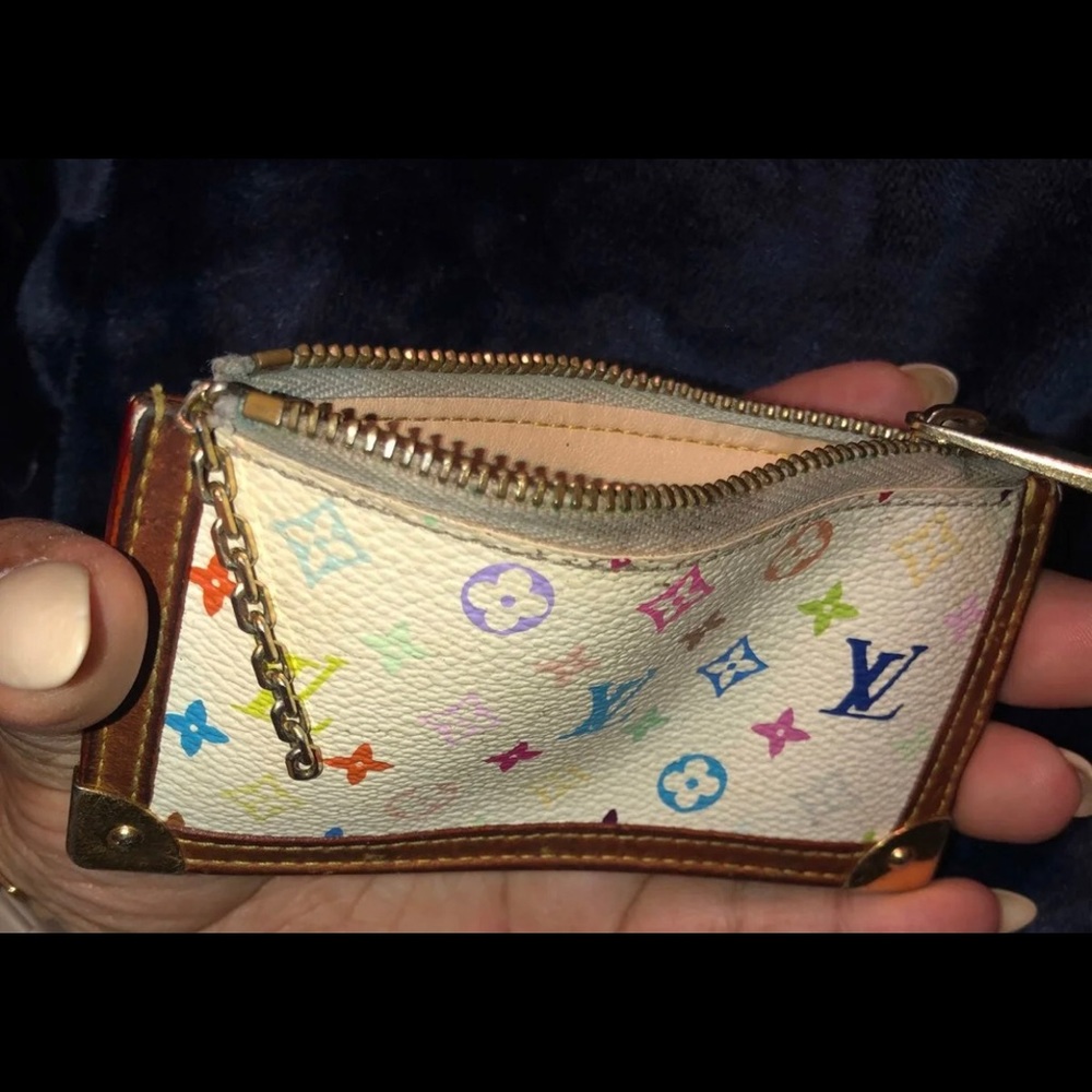 Louis Vuitton Multi Color Monogram Key Pouch - image 1